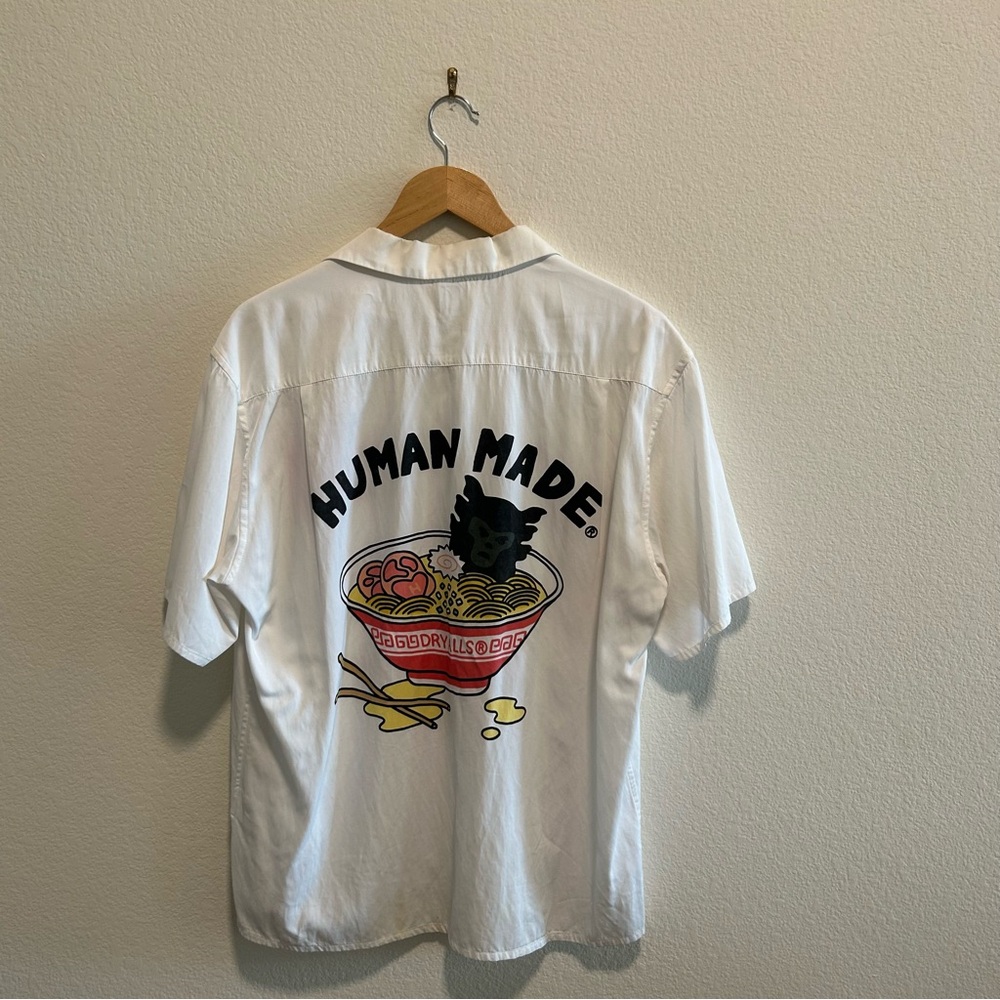 Human made ramen print camp collar button up shirt S/S